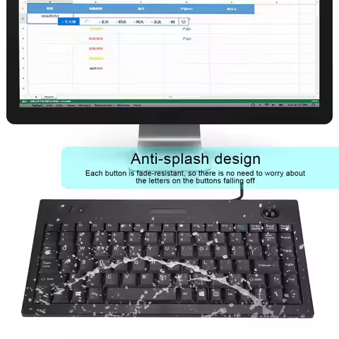 Mini Keyboard Keyboard Wired Keyboard Ultra thin Mini Wired MC 9712 Keyboard USB Industrial Silent B