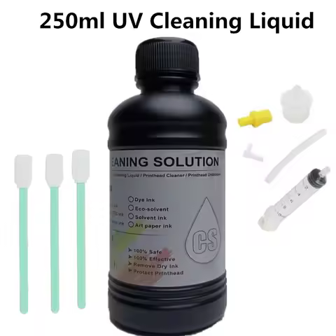 250ML UV Cleaning Liquid For Epson Roland Mimaki UV Printer Cleaning Fluid For UV Printhead Cleaning