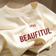 【220G 100%Cotton】SISI Korean style Short Sleeve Oversize Tshirts Unisex Plus Size Tees Loose Women B