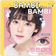 คอนแทคเลนส์ Bambi ขนาดกลาง (Kitty kawaii) Brown / Gray / Hazel