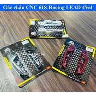 618 Racing CNC aluminum footrest with Lead 4Val (Monolithic CNC aluminum)