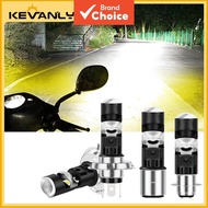 KEVANLY 1pcs P15D T19 H4 +() KEVANLY 1pcs Lampu Kepala Motosikal P15D T19 H4 Kanta Sorotan Putih + K