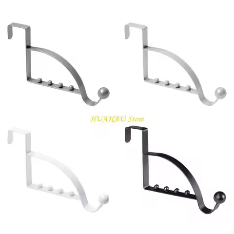 J6BB Over The Door Hooks for Hangers Strong Over Door Hook for Hanging Clothes,Towels,Robes,Hats,Bag