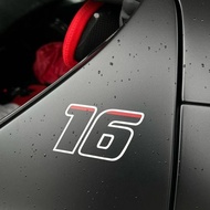{F1 Reflective Car Sticker} 25 Cyrus Claire F1 Car Sticker Ferrari Fleet Reflective Sticker F1 Good 