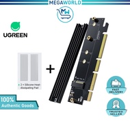 UGREEN NVMe PCIe Adapter M.2 SSD to PCIe 4.0 X16 X8 X4 Card Heat Sink M.2 PCIe Adapter M-Key M&B-Key
