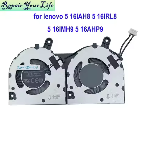 CPU Fan For Lenovo IdeaPad Slim 5 16IMH9 5 16AHP9 5 16IAH8 5 16IRL8 Notebook Cooler Fans 5F10S14105 