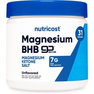 Nutricost Magnesium BHB Salts (250 Grams, Unflavored) - Exogenous Ketone Supplement, 6.5g Beta-Hydro