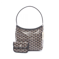 【二手】Goyard GOYARD迷你單肩包，黑色/白色/ブラウンPVC 塗層帆布皮革。