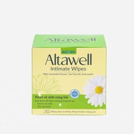 { Altawell Khăn vệ sinh vùng kín Hộp 20 khăn } giúp làm sạch khử mùi hôi giảm ngứa rát nhỏ gọn