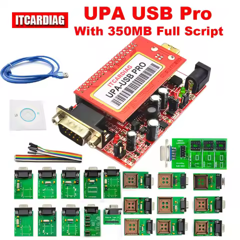 Upa Usb Programmer UPA USB PRO V1.3 SN:050D5A5B ECU Chip Tunning with 350MB Script Full Eeprom Adapt