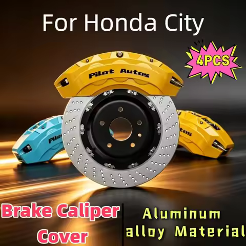 For Honda City Car Brake Caliper Cover Aluminum Alloy Wheel Exterior For Honda City Sedan Hatchback 