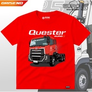 KATUN Orisend Children's T-shirt with Ud Quester Truck Motif, Thick, Cool Cotton Material