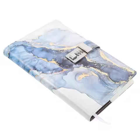 A5 Creative Notebook Password Diary Lock Locking Journal Small Password Book Diary Notebook for Adul