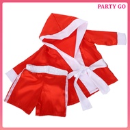 🧂 1Set Newborn Boxing Costume for Baby Boy Photography Use Red Synthetic Fiber Outfit