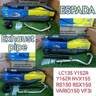 ESPADA EXHAUST PIPE RACING STD CUTTING LC135 Y15ZR Y16ZR NVX155 RS150 RSX150 RS RSX 150 LC 135 Y15 Y