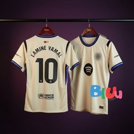 (S-4XL) Uazero Away Football Shirt Cream Color 2025-26 (3A) Fan Grade Silicone Rubber Logo For Light