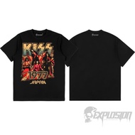 Tshirt - KISS 1977 JAPAN- Unisex Regular fit Cotton 24s Adult Thick Material