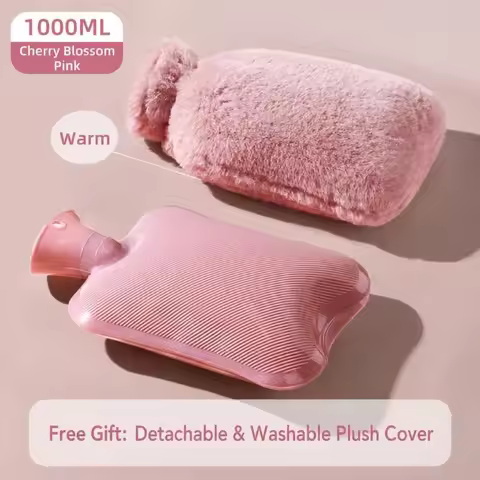 1000ml/2000ml Hot Water Bottle Explosion-Proof Warm Water Bag Leak-proof Hot Water Bag Winter