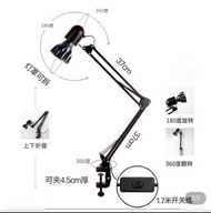 日式植物燈夾枱式黑色燈架可伸縮長臂  觀葉多肉塊根漆樹橄欖仙人掌乳香植物（另有坐枱款訂購）