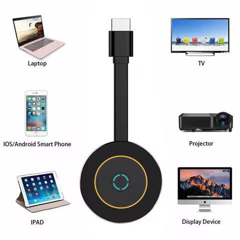 MiraScreen G10 2.4&5G WiFi Display TV Dongle Receiver 4K Miracast Airplay DLNA