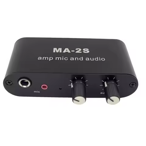A73E-MA-2S Microphone Music Mixed Preamplifier 6.5Mm Dynamic 3.5Mm Condenser Amplifier MIC And Audio