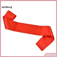 <salzburg>  Party Sash Blank Solid Color Costume Accessory Fabric Bride Shoulder Strap Wedding Award