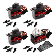 Kit Motor Servo Mikro MG90S 9g - Gear Logam, Tork Tinggi 2.0 kg-cm, 0.08 s/60 darjah, Servo Mini 180