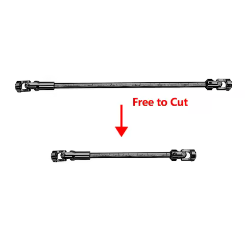 Stainless Steel DIY Cut Length Driveshaft Universal Joint Drive Shaft For 1/10 LCG RC Crawler SCX10 