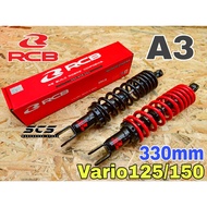 Absorber RCB RacingBoy HONDA CLICK VARIO125 VARIO150 A3 Series 330mm Absorber RCB Suspension Vario 1