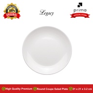CERAMIC SERVING PLATE | Round Coupe Salad Plate 21 cm Legacy
