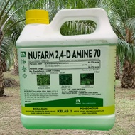 [ORIGINAL] 4L AMINE 70 NUFARM /Racun Rumpai 2,4-D/Keladi agas/Rumpai Herbicide/Setawar/Akar Ruas-rua