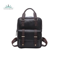 British Retro Backpack College Style Student Backpack Anti-Theft Waterproof Travel Backpack Brown