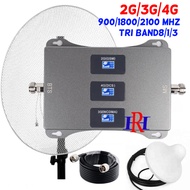 Updated Version Tri Band Amplifier Band 1/3/8 900/1800/2100