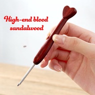 【Ready Stock 】 Fulada crochet hook，Blood Sandalwood Heart Fine Throwing crochet，0.8-4㎜ 不锈钢钩针，手工打磨不锈钢
