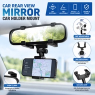 In-Car Rear View Mirror Car Holder Mount GPS DVR Phone Holder 360 Degree Rotated Strong Grip Durable