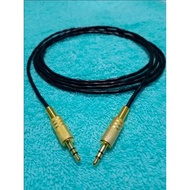 3.5MM MINI STEREO AUX AUDIO CABLE TO MINI STEREO 3.5MM GOLD 1-10 MTR
