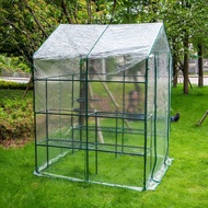 Greenhouse Cover PVC Plastic Garden Outdoor Plants Flower Grow House Cover Home Garden Supplies 143x143x195cm Without Frame