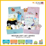 BABY HAMPER BAYI HADIAH Baby Hamper Medium Gift Set Series - Hamper Set For Newborn Baby Girl and Boy for 0-6 months