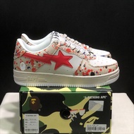 Bape Sta white casual board shoes, durable and comfortable.