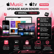 [Bonus Gantungan Kunci] Apple Music + Apple TV Original (Akun Private)