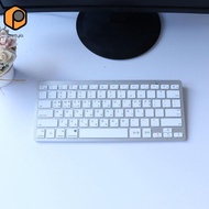 [prettyia] Portable Silver Slim Korean 78 Keys Wireless Bluetooth Keyboard for Computer