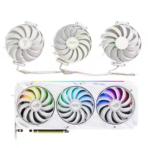 New 3FAN 7PIN CF1010U12S DC 12V 0.45A suitable for ASUS Rog Strix Rtx 3070 3080 Ti 3090 White Oc ver