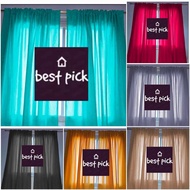 ROD POCKET Curtain/US KATRINA Fabric 6feet and 7feet/sold per piece /BESTPICK