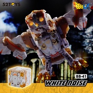 52TOYS BEASTBOX BB-41 WHITENOISE Mecha Deformation Action Figure Portable Model