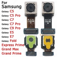 For Samsung Galaxy Fold Express Prime Grand Max C5 C7 C9 Pro E5 E7 Rear Back Camera Module Backside View Spare Parts