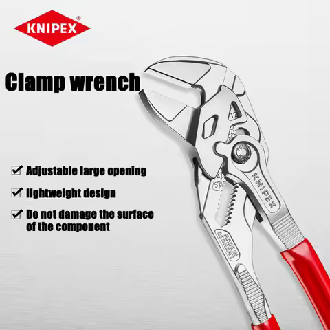 KNIPEX Chrome plated wrench for water pipe pliers, adjustable water pump pliers with large opening t