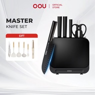 OOU Kitchen Knife Set Master Series 7-piece with Scissors Sharpener Knife Holder