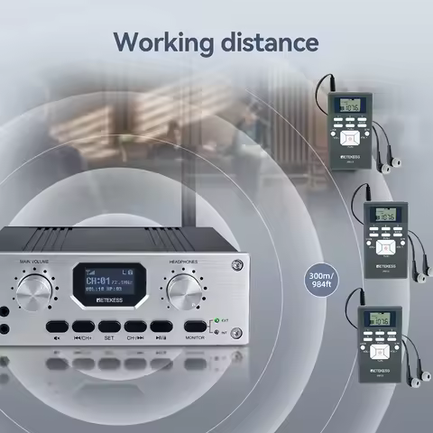 RETEKESS TT119 PR13 FM Tour Guide System Simultaneous Interpretation Audio Guide Receiver For Touris