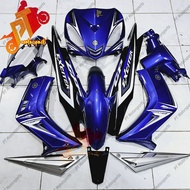 Yamaha LC 135 V1 Cover set Lc 135 Body Cover Set Dpbmc Blue Black Biru Hitam Black Exciter Gp Vietna