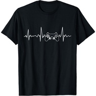 Gamer Heartbeat T-Shirt Funny Video Game Gift Men Gamer T-Shirt